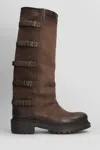 Metisse Buckle-details Boots In Brown