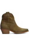 Metisse Suede Ankle Boots In Neutrals