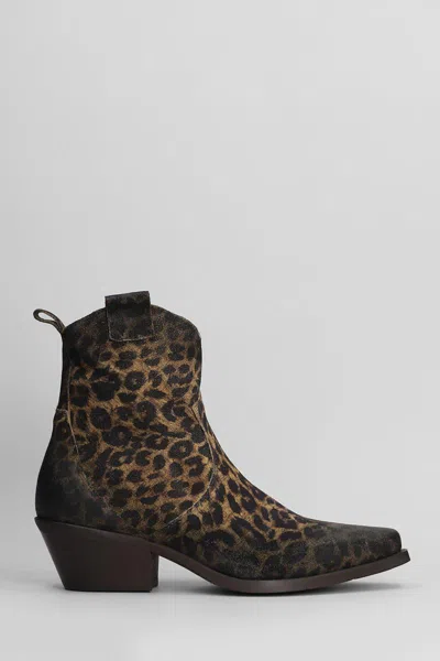 Metisse Texan Ankle Boots In Multi