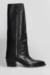 Metisse 60mm Leather Boots In Black