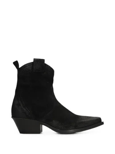 Metisse Texan Side-zip Ankle Boots In Black