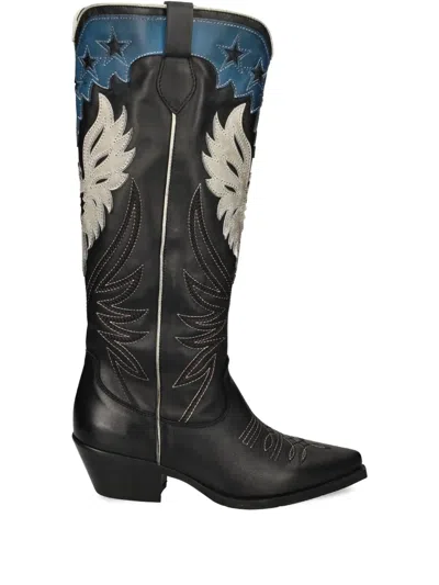 Metisse Western Boots In Black