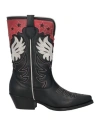 Metisse Woman Ankle Boots Black Size 7 Leather In Black