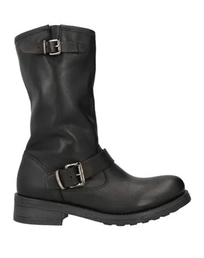 Metisse Woman Ankle Boots Black Size 8 Leather
