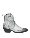 Metisse Woman Ankle Boots Silver Size 7 Leather