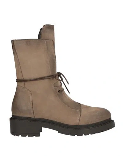 Metisse Woman Ankle Boots Taupe Size 6 Leather In Brown