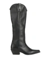 Metisse Woman Boot Black Size 8 Calfskin