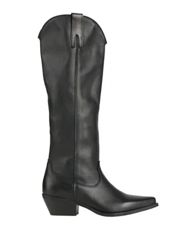 Metisse Woman Boot Black Size 8 Calfskin