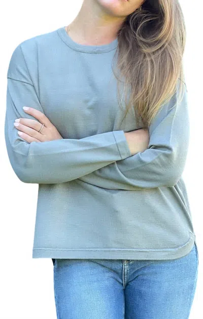 Metric Knits Brynn Sweater In Steel Grey