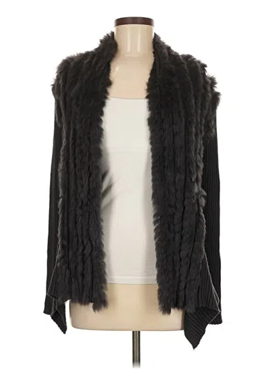 Pre-owned Metric Knits Cardigan Sweater In Black