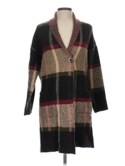 Pre-owned Metric Knits Cardigan Sweater In Brown