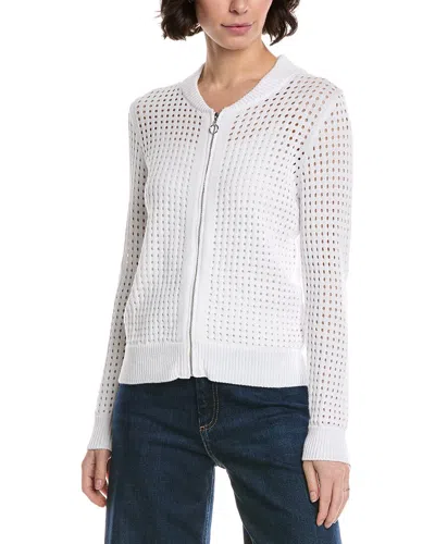 Metric Knits Cardigan In White