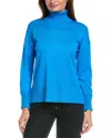 Metric Knits Forte Cashmere Turtleneck Cashmere Sweater In Blue