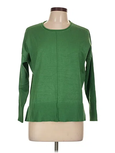 Pre-owned Metric Knits Pullover Sweater In Green