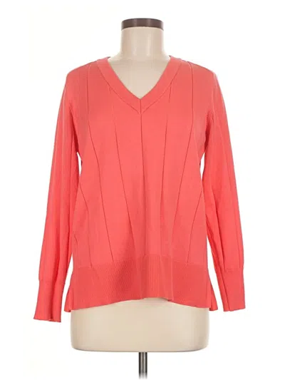 Pre-owned Metric Knits Pullover Sweater In Orange