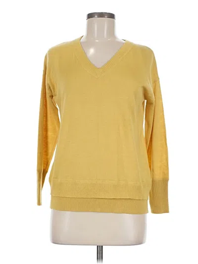 Pre-owned Metric Knits Pullover Sweater In Yellow