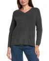 Metric Knits Shaker Stitch Sweater In Gray