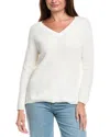 Metric Knits Shaker Stitch Sweater In White