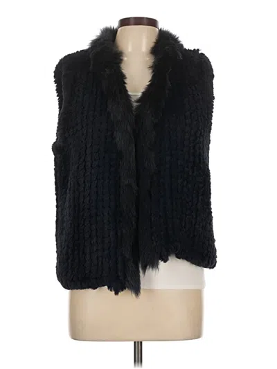 Pre-owned Metric Knits Sweater Vest In Black