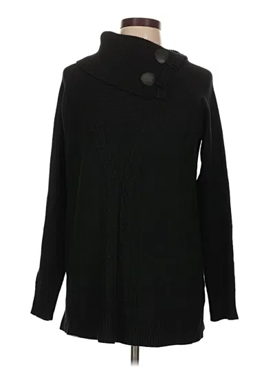 Pre-owned Metric Knits Turtleneck Sweater In Black