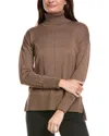 Metric Knits Turtleneck Sweater In Brown