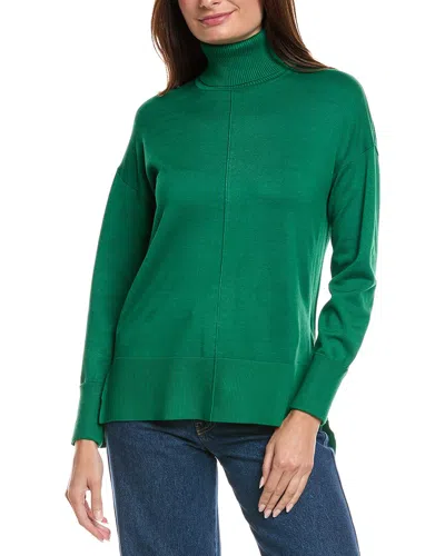 Metric Knits Turtleneck Sweater In Green