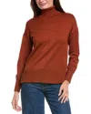 Metric Knits Turtleneck Sweater In Orange
