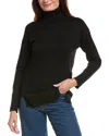 Metric Knits Turtleneck Tunic In Black
