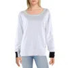 Metric Knits Womens Ribbed Trim Knit Pullover Sweater