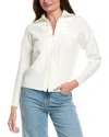 Metric Knits Zip Cardigan In White