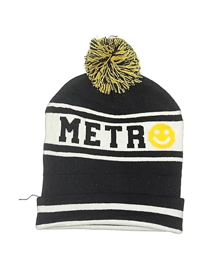 Pre-owned Metro Beanie Hat In Black