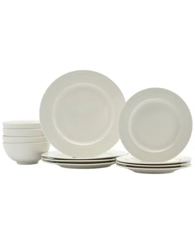 METRO HOME METRO HOME 12PC PORCELAIN DINNERWARE SET