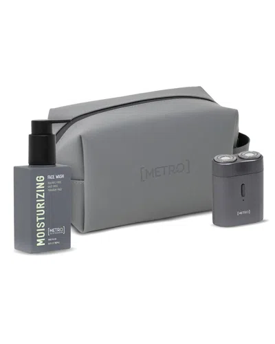 Metro Man 100ml Moisturizing Face Wash & Pilot Usb Electric Shaver Bundle In Transparent