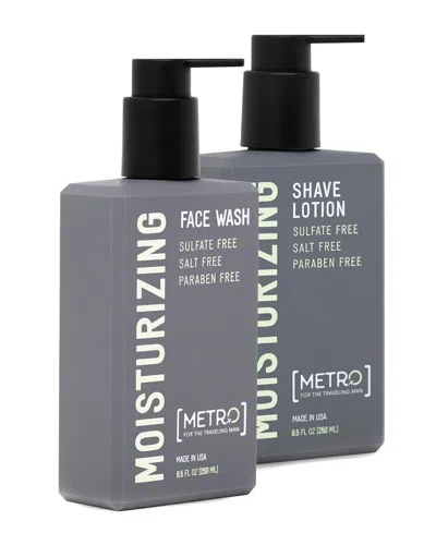 Metro Man 250ml Moisturizing Shave Lotion & Face Wash Bundle