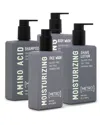 Metro Man 250ml Wetline Bundle - Amino Acid Shampoo, Body Wash, Face Wash & Shave Lotion
