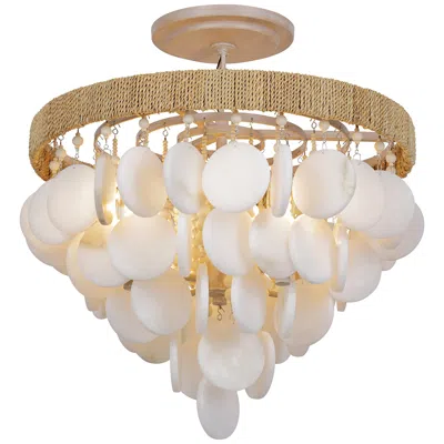 Metropolitan Aurelia's Cove 4-light Autumn White Semi-flush Mount