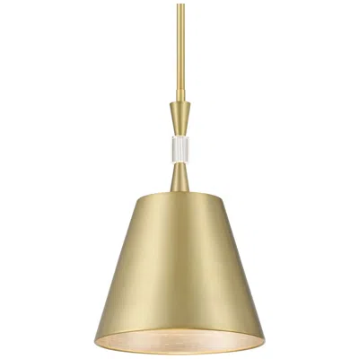 Metropolitan Baratti 12" Wide Soft Brass Mini Pendant