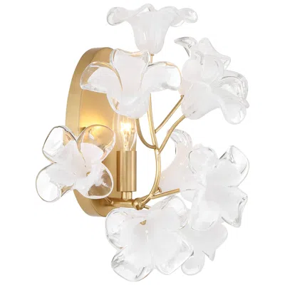 Metropolitan Bloome 6-light 29-in Legacy Brass Indoor Chandelier