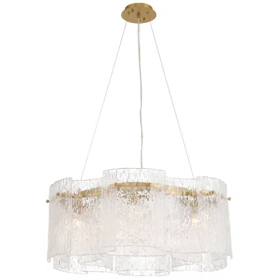 Metropolitan Brookstreet 29 1/2" Wide Legacy Brass 6-light Pendant
