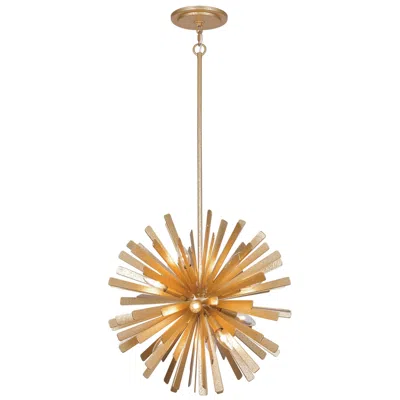 Metropolitan Confluence 12-light Piastra Gold Pendant