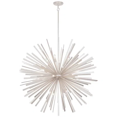 Metropolitan Confluence 20-light 48-in Piastra White Pendant With Shade