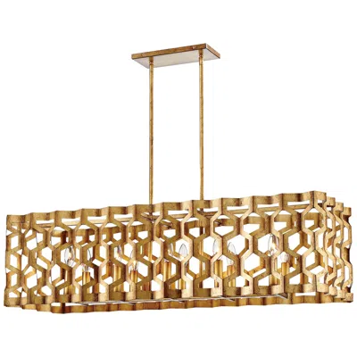 Metropolitan Coronade 40 1/2" Gold Leaf Kitchen Island Light Pendant