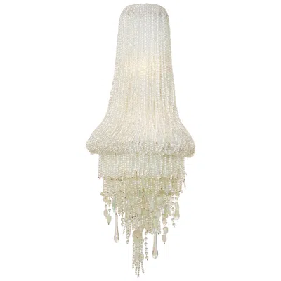 Metropolitan Crystal Reign 2-light 13.38-in Polished Nickel Wall Sconce