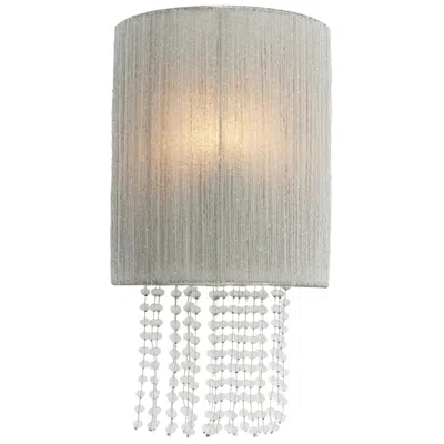 Metropolitan Crystal Reign 2-light 9.75-in Polished Nickel Wall Sconce