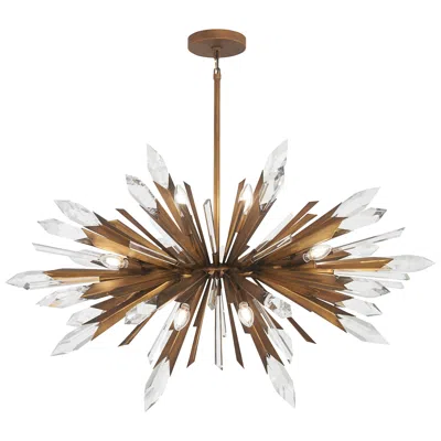 Metropolitan Elsa 12-light 41.88-in Painted Gold Pendant