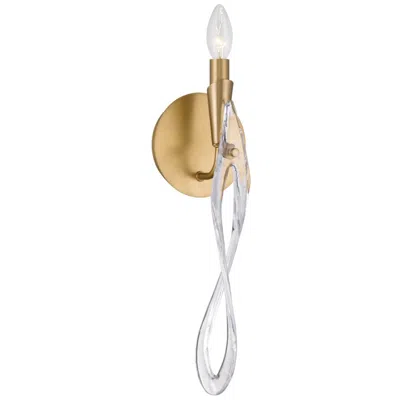Metropolitan Glassara 1-lt 5.5-in Legacy Brass Wall Sconce With Glass Shade