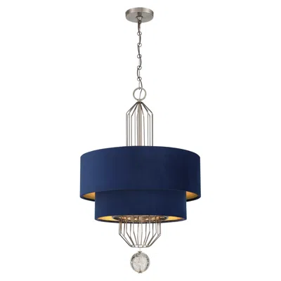 Metropolitan Grandeur 8-light 24-in Aged Antique Nickel Indoor Pendant