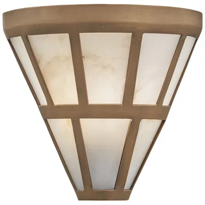 Metropolitan Istria 1-light 10-in Ashen Gold Wall Sconce With Shade