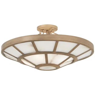 Metropolitan Istria 4-light 22-in Ashen Gold Semi-flush With Shade