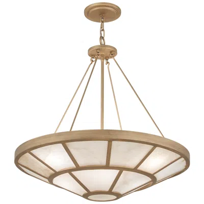 Metropolitan Istria 8-light 28-in Ashen Gold Pendant With Alabaster Shade